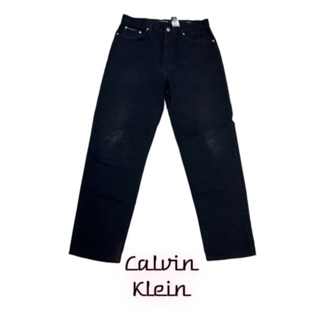 Mens Size 34/32 CALVIN KLEIN Black Jeans